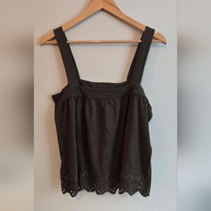 Wishlist Dark Green Sleeveless Tank Top
